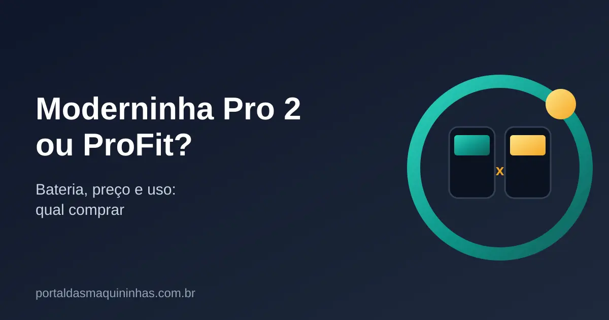 Moderninha Pro 2 ou ProFit: Qual Comprar?